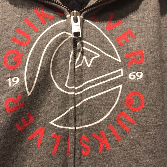 Quiksilver Sweatshirt jacket size medium 10 - 12 - Picture 2 of 6